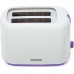 Prajitor de paine Heinner, 750 W, 2 felii, Alb/Mov