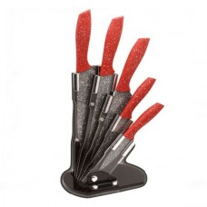 Set 5 cutite ZEPHYR Red Passion Z 1633 ES5AS, Acoperire Marmura, Support acril