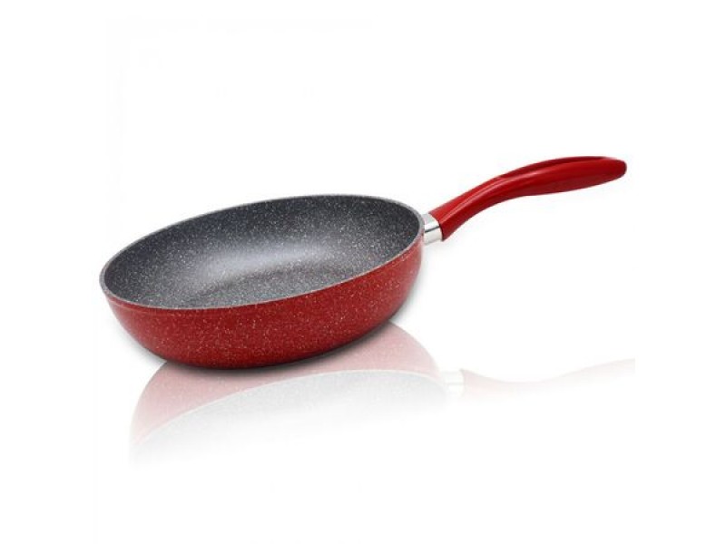 Tigaie WOK ZEPHYR Red Passion Z 4420 E26, 26cm, Acoperire Marmura, Inductie