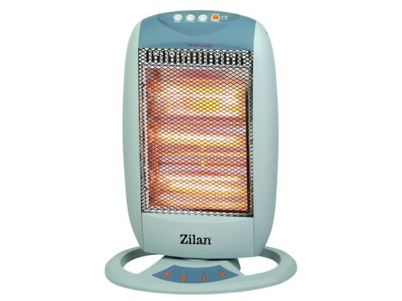 Radiator cu halogen ZILAN ZLN-8397, 1200W, 3 trepte de incalzire, unghi larg oscilatie