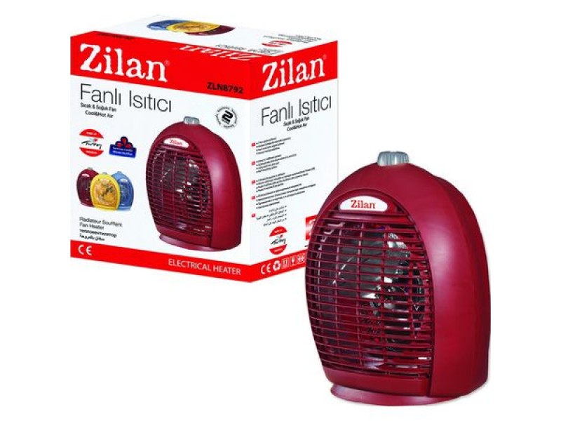 Aeroterma ZILAN ZLN-8792, 2000W, 2 nivele de incalzire+rece, Sistem siguranta impotriva supraincalzirii