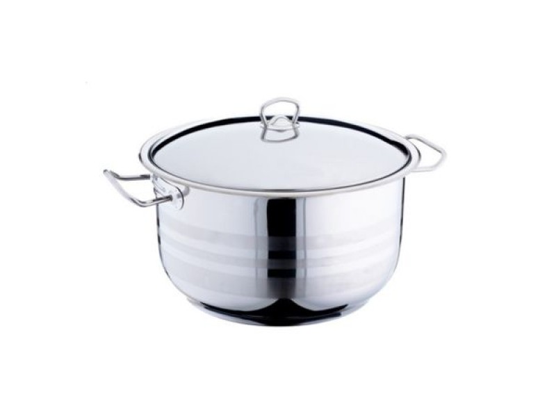 Oala Berlin - BER2106, 28X18CM, 11 L, capac inox, argintiu