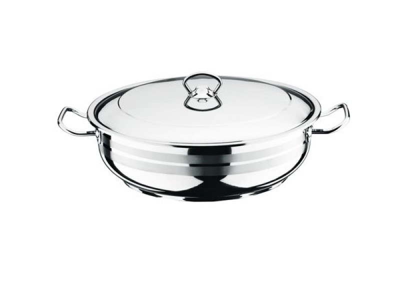 Cratita Berlin, 24 cm, Capac inox, Argintiu BER2251