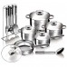 Set oale si tigai otel inoxidabil (17 piese) Jumbo Gourmet Line Blaumann BL-3133