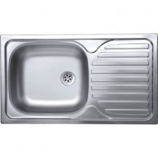 Chiuveta Sanitec, pentru blat, cuva stanga, satin inox