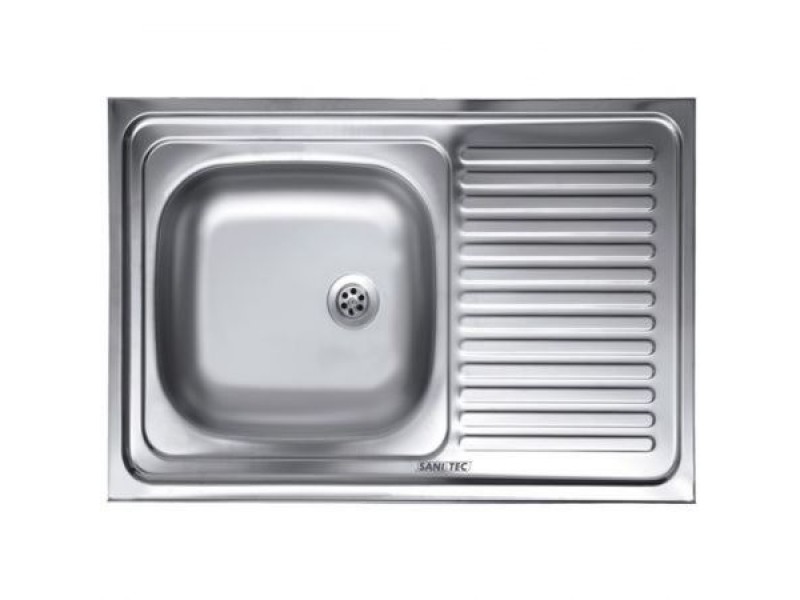 Chiuveta Sanitec C404, pentru masca, cuva stanga, satin inox