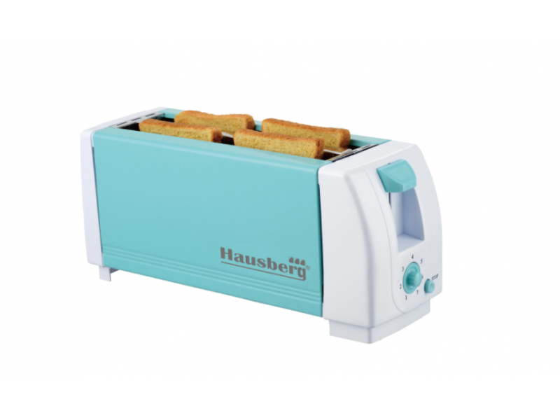 Prajitor paine 4 felii , Hausberg HB185B 1300W, bleu