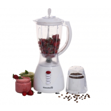 Blender cu bol 2in 1, 1.5 l, Hausberg HB7661A, 3 viteze, 300 w, alb