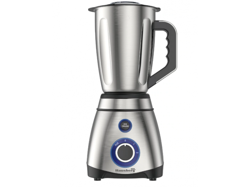 Blender cu rasnita, Hausberg HB-7763, 600 W, recipient din inox 1.5 L, doua viteze cu pulsatii