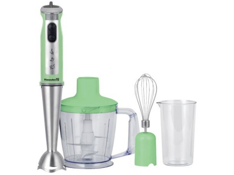 Blender de mana profesional Hausberg HB-7700V, 4 in 1, Cana, Tel, Tocator, 5 viteze + turbo, 1000 w