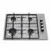 Plita incorporabila Heinner , Gaz, 4 Arzatoare, Aprindere electrica, Inox