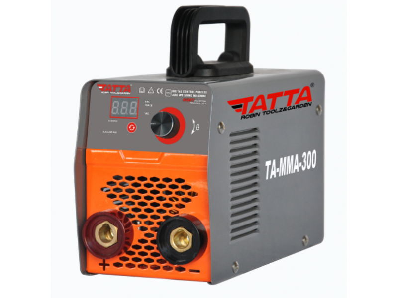 Aparat de sudura smart Tatta TA-MMA-300, autotestare la pornire, putere absorbita 9.5 kVA, eficienta 85%, electrod 1.6-4.0 mm