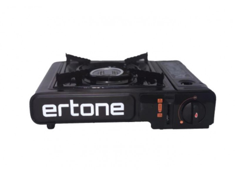 Aragaz portabil camping Ertone ERT-MN231NG, Pentru butelii spray, 2,2 kW, Aprindere piezo, Negru