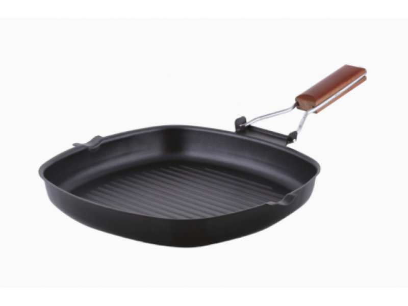 Tigaie GRILL 28cm, Ertone ERTMN528, Material din fonta