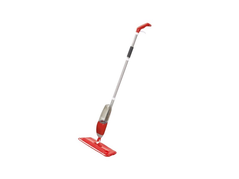 Set Mop Bohmann Super Easy Spray, rezervor detasabil, Rosu, 600 ml si 2 Lavete