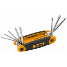 Set de chei cu torx pliabil 8 buc