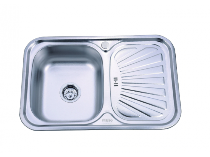 Chiuveta Sanitec SN9030S, pentru blat75 X49cm stanga, anticalcar, inox