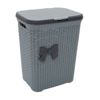 Cos de rufe TUFFEX, plastic rattan, 63 L, GRI