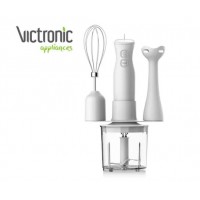 Mixer vertical Victronic, 250W, functie pulse, functie turbo, pahar 350ml, tocator, tel, Alb ,VC3608