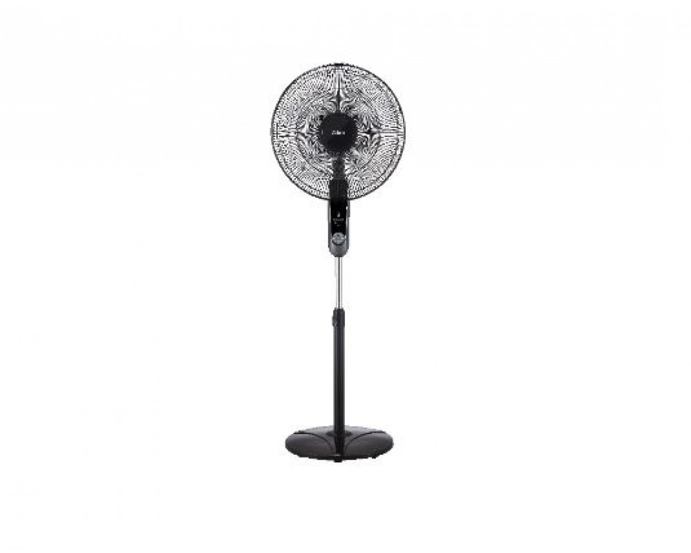 Ventilator cu picior si inaltime reglabila Zilan ZLN-1185,cu 3 viteze si diametru 41 cm,putere 60W,temporizator,pozitie fixa sau rotativa, Negru